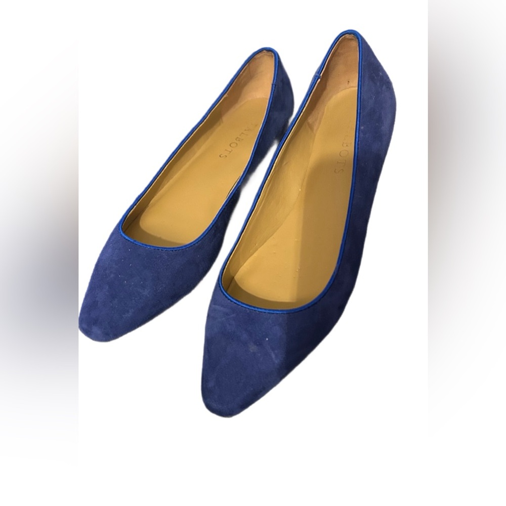 Talbots Women Shoes Cobalt Blue Suede Ballet Flat